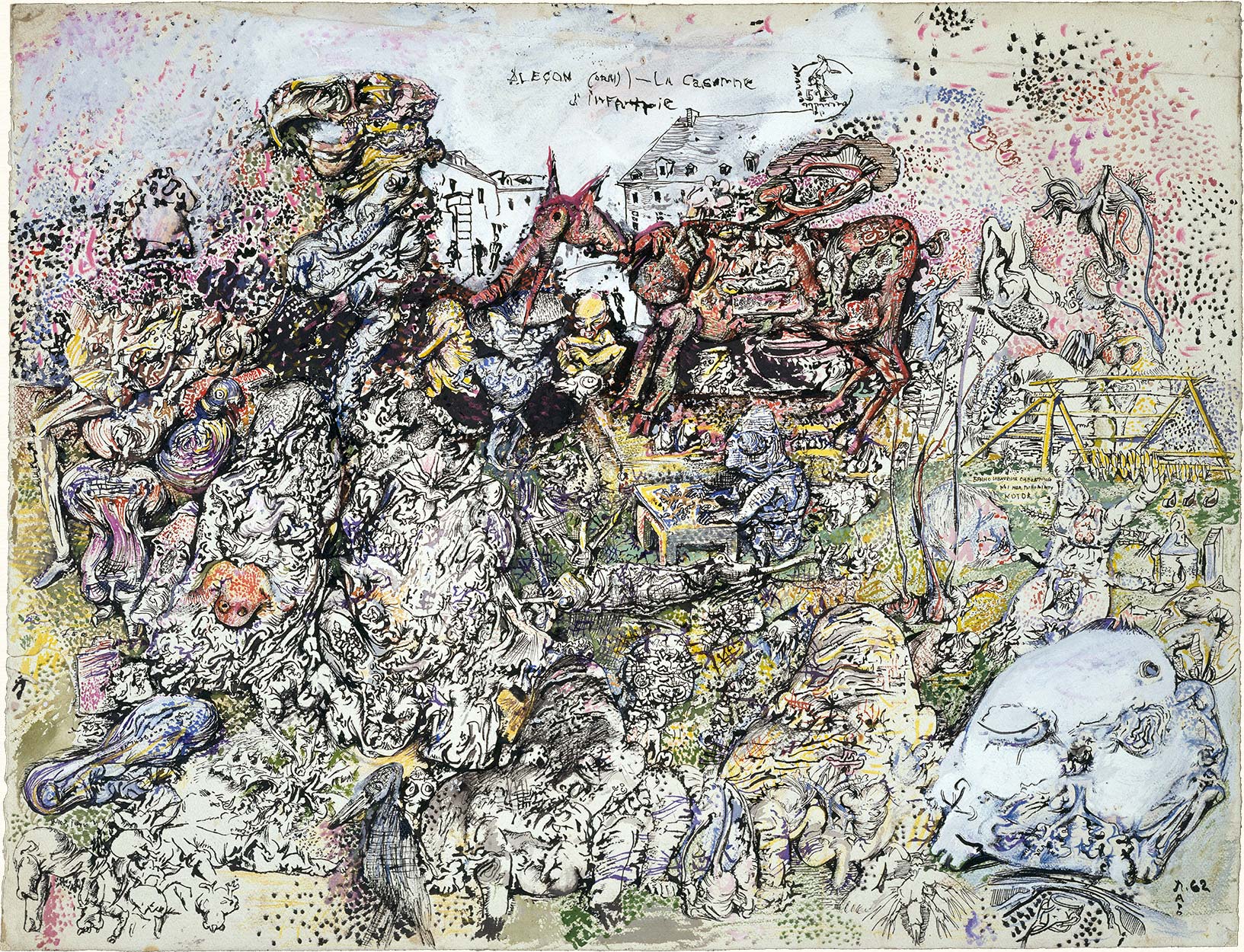 Alen&ccedil;on, la caserne d&rsquo;infanterie, 1962