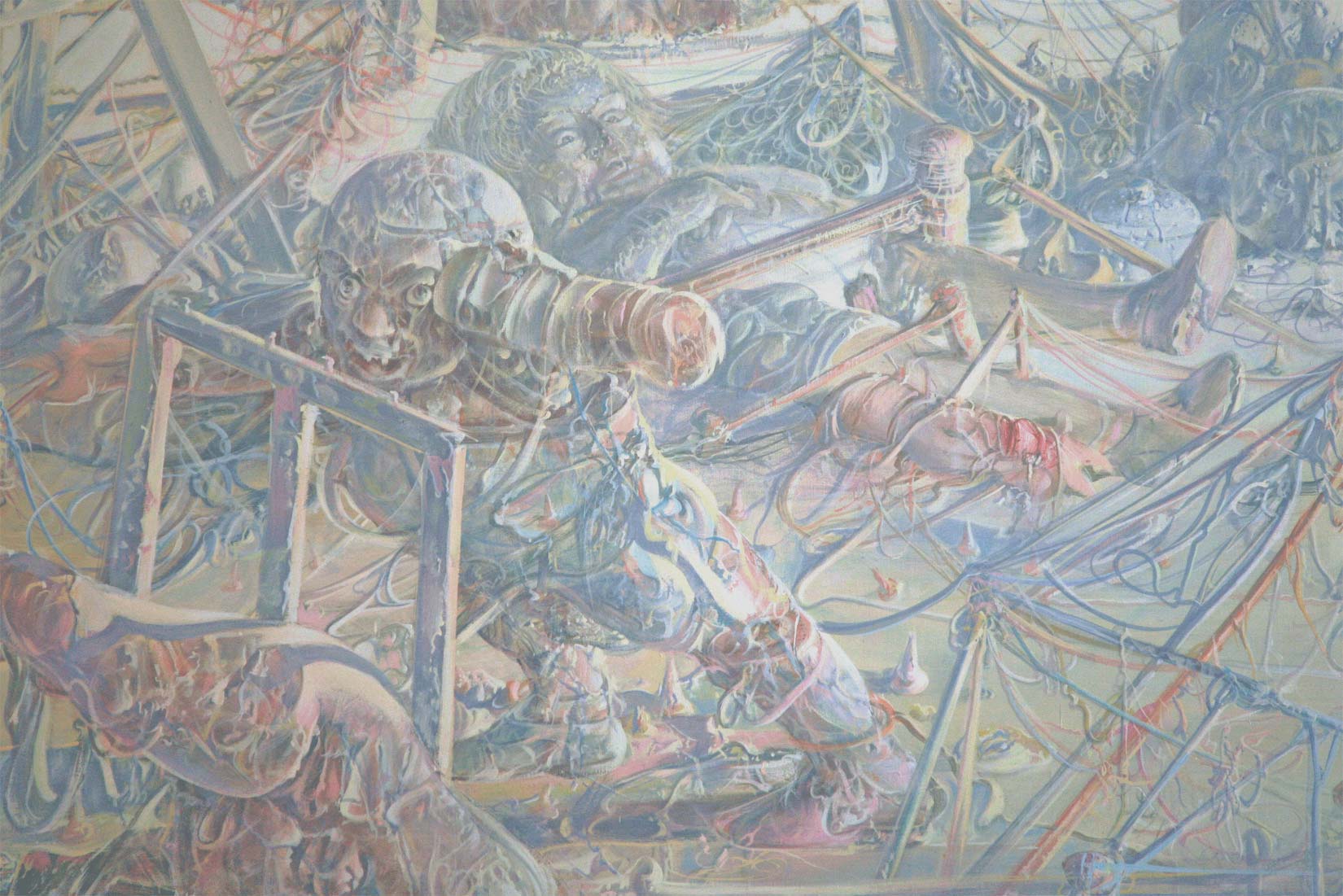 Tableau de Dado L'Atelier 1972 (d�tail)