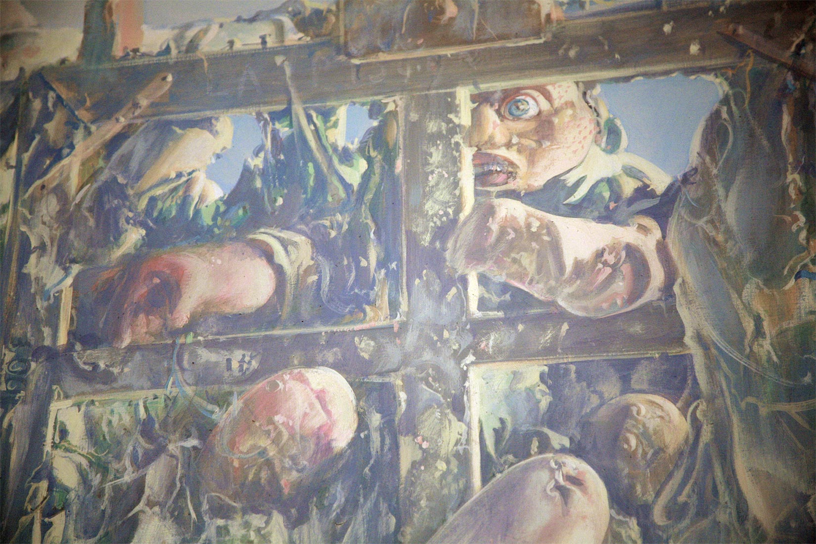 Tableau de Dado L'Atelier 1972 (d�tail)
