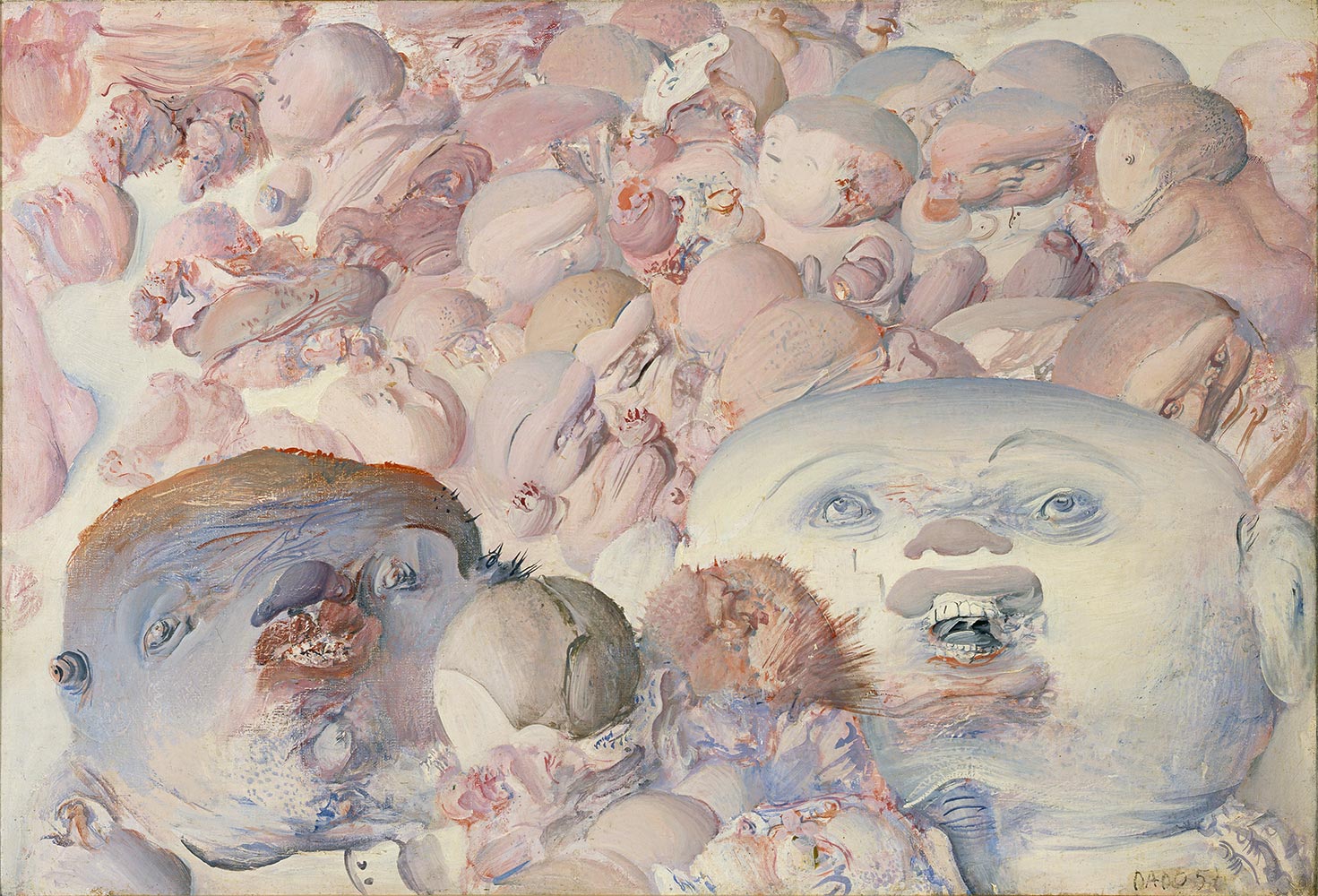Tableau de Dado : Sans titre, 1957