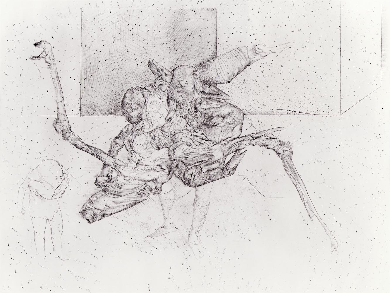 Gravure de Dado : Personnage de r&eacute;veillon