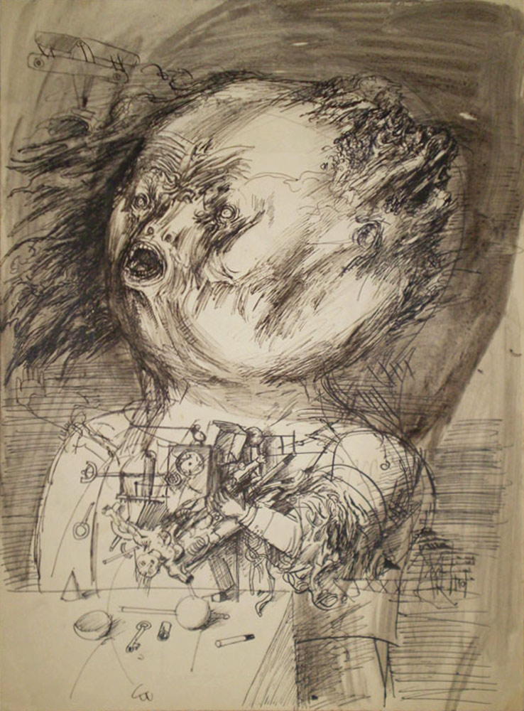 Dessin de Dado : Tzougo, 1954