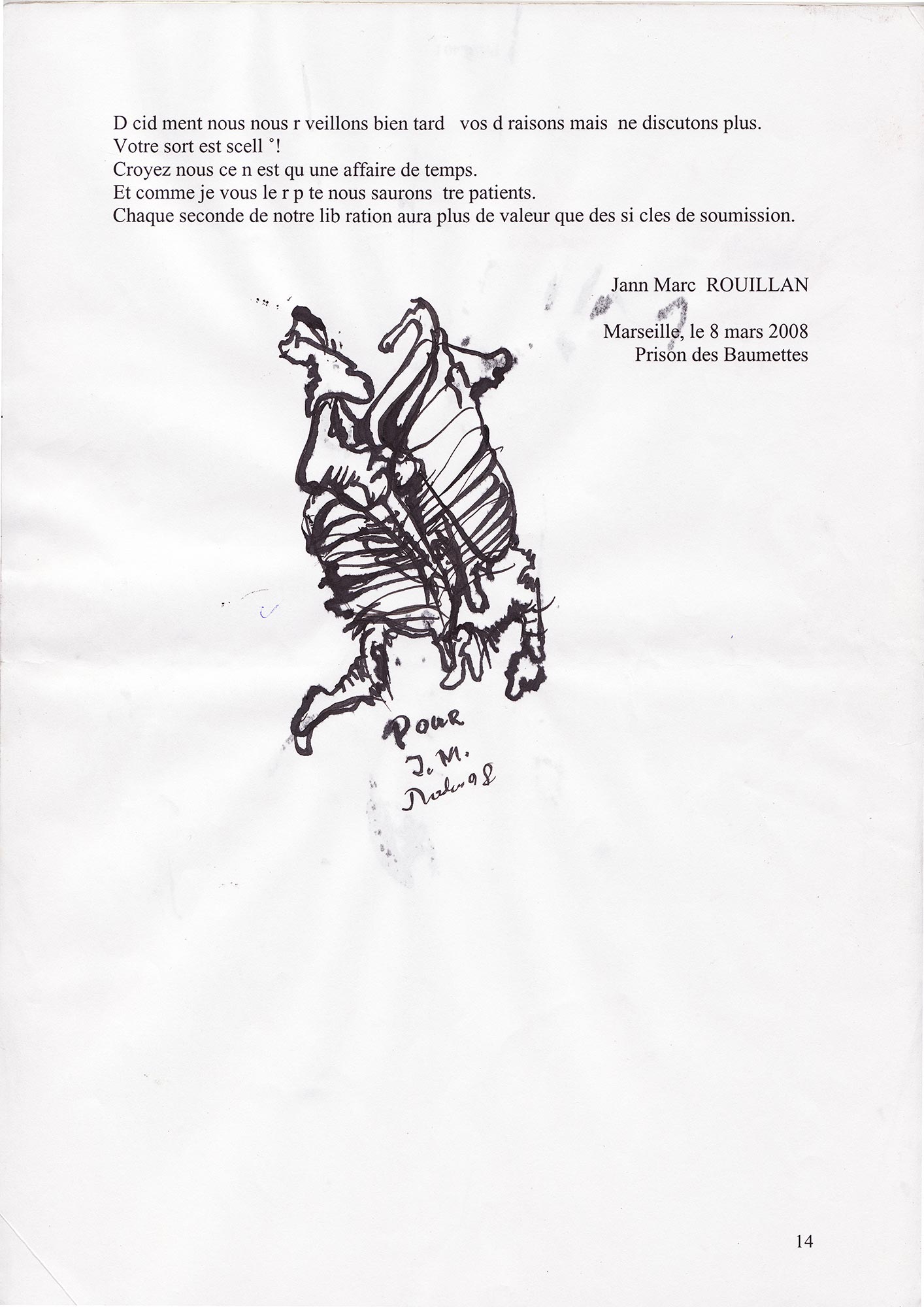 Manuscrit de Jann-Marc Rouillan - Page 14