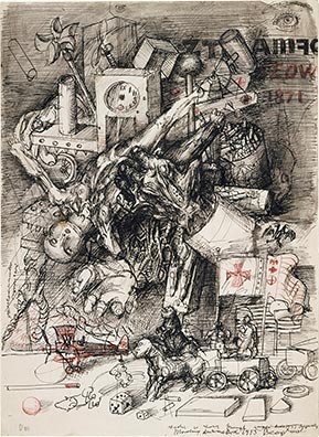 &Eacute;tude pour la peinture &ldquo;Triomphe de la mort&rdquo;