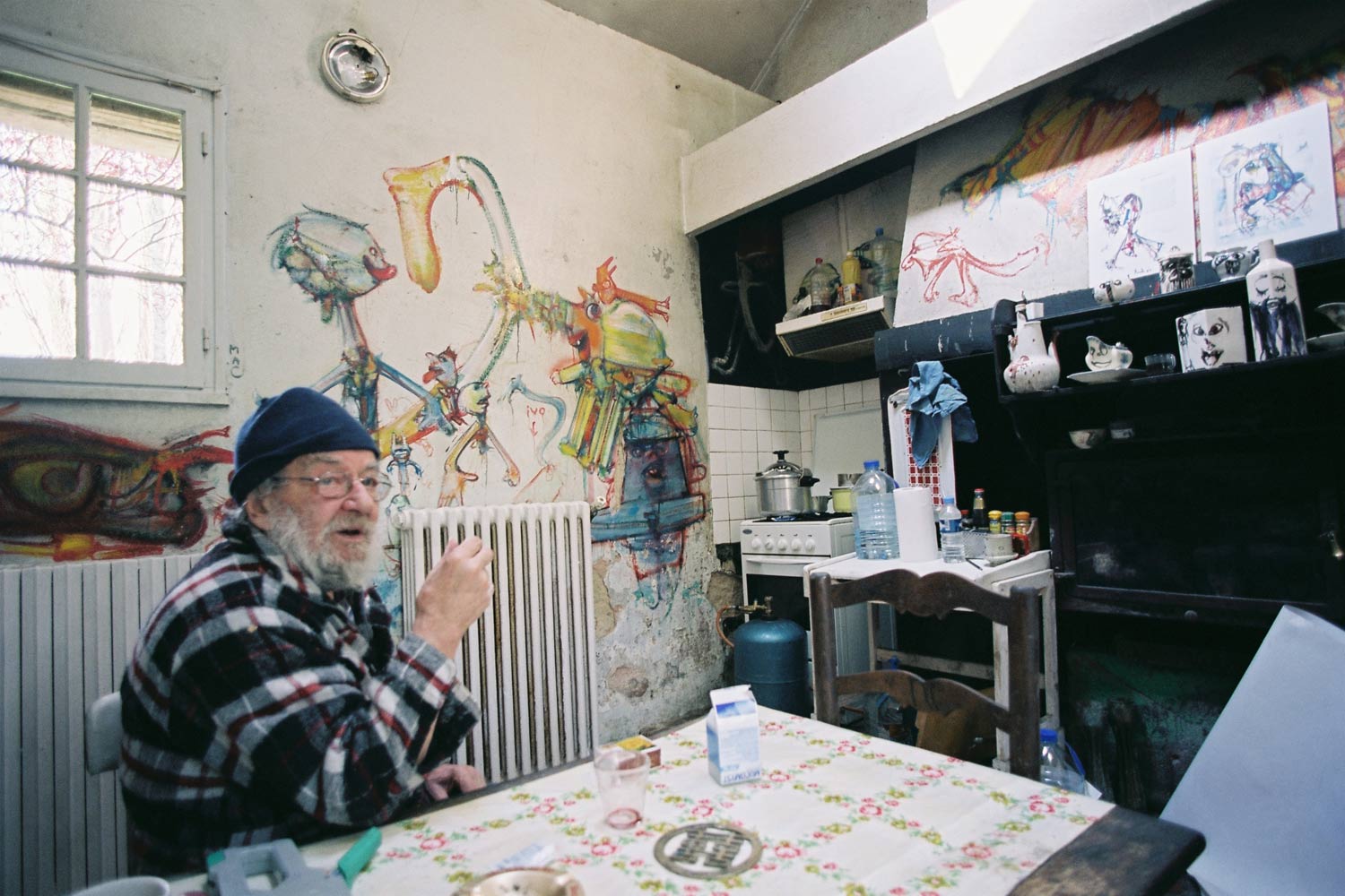 Dado : peintures murales d&rsquo;H&eacute;rouval &ndash; Cuisine &ndash; Mur ouest