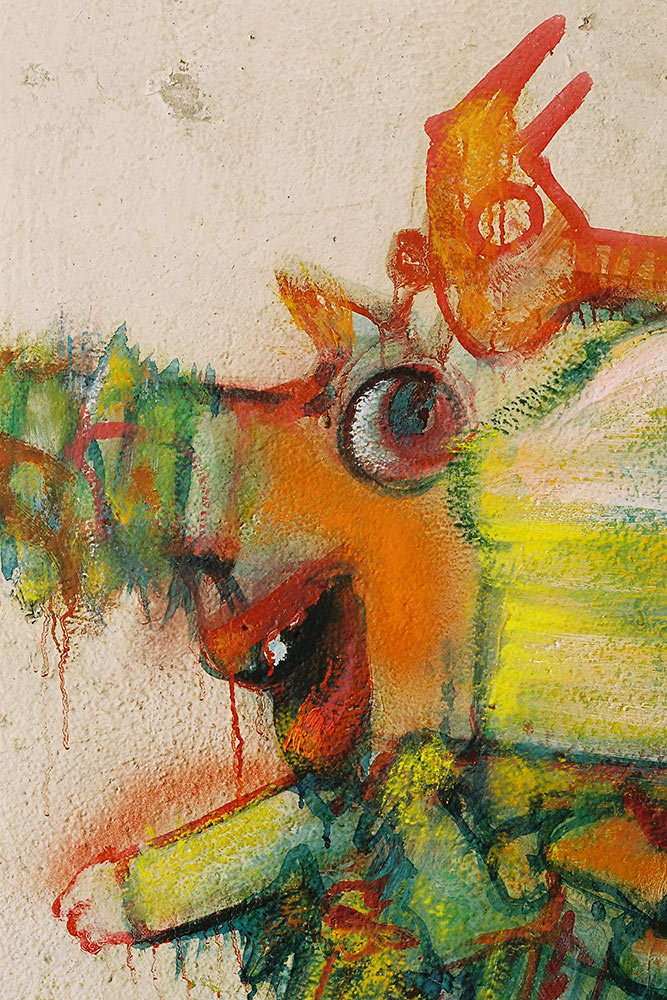Dado : peintures murales d&rsquo;H&eacute;rouval &ndash; Cuisine &ndash; Mur ouest