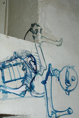 Mur sud de la cuisine d&rsquo;H&eacute;rouval