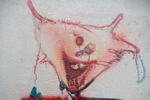 Mur sud de la cuisine d&rsquo;H&eacute;rouval