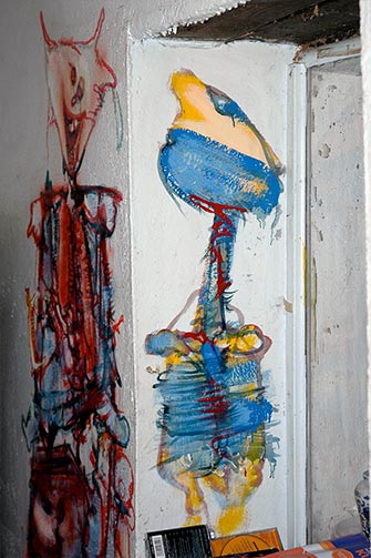 Mur sud de la cuisine d&rsquo;H&eacute;rouval