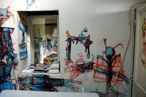 Mur sud de la cuisine d&rsquo;H&eacute;rouval