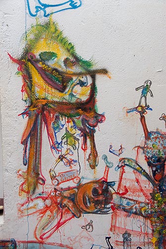 Mur sud de la cuisine d&rsquo;H&eacute;rouval