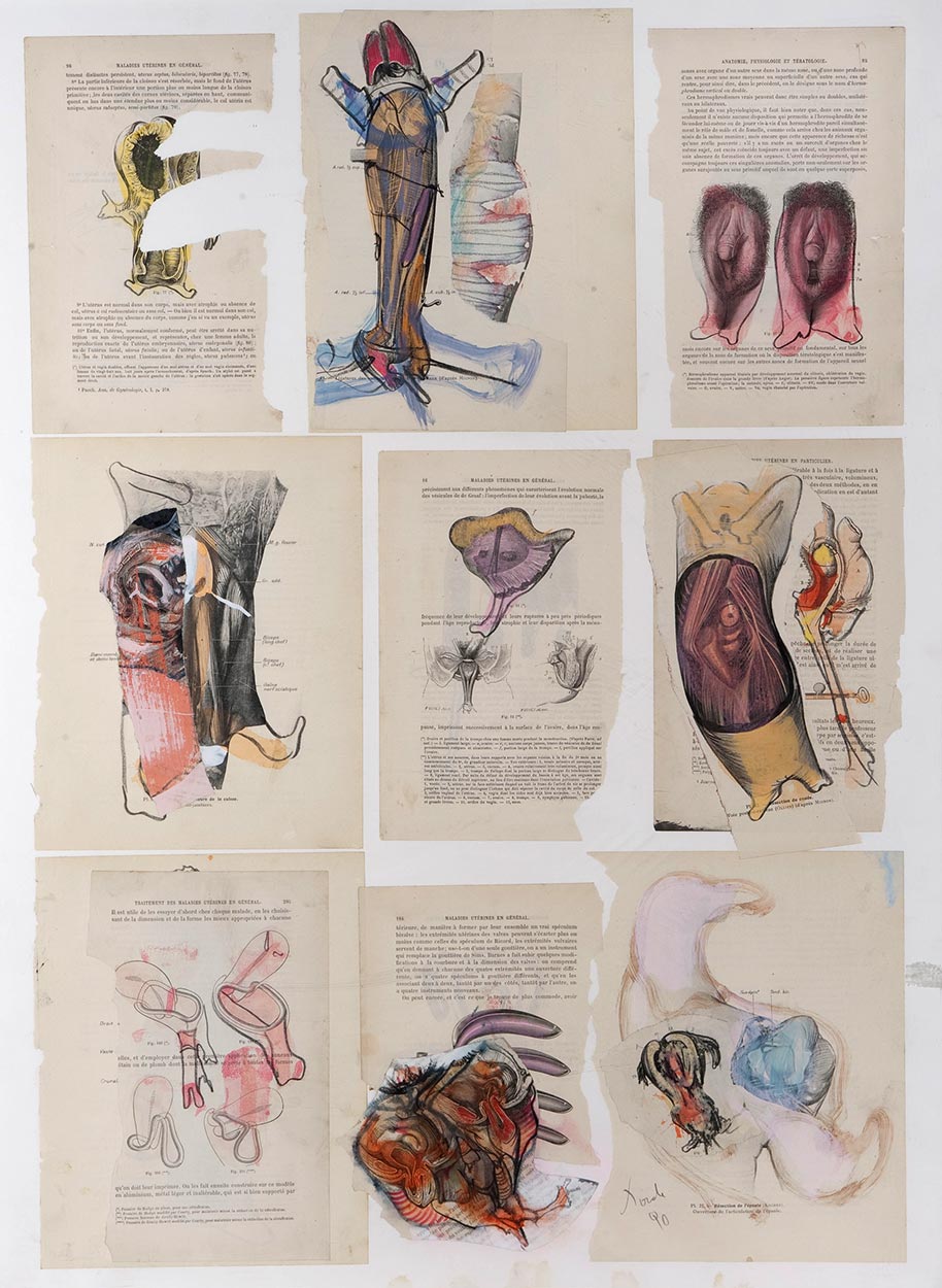 Collage de Dado :Anatomie, 1990