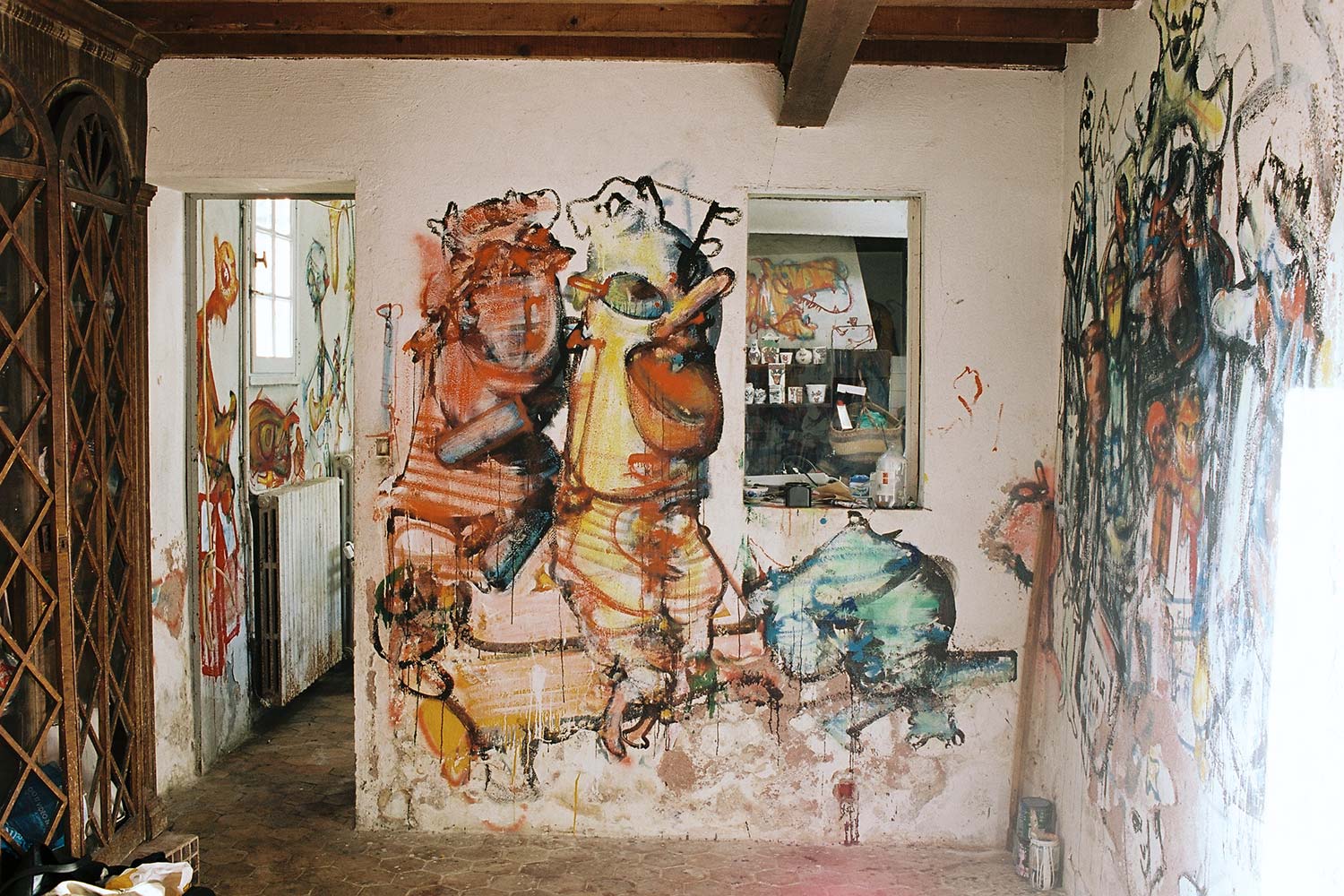 Dado : peintures murales d’Hérouval – La pièce de Loita – Mur nord