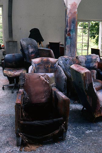 L’atelier de Dado en 1987
