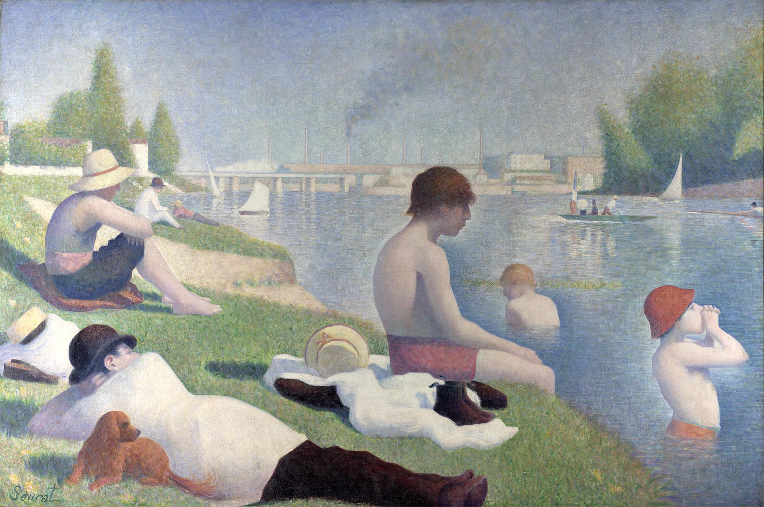 Georges-Pierre Seurat, Une baignade à Asnières