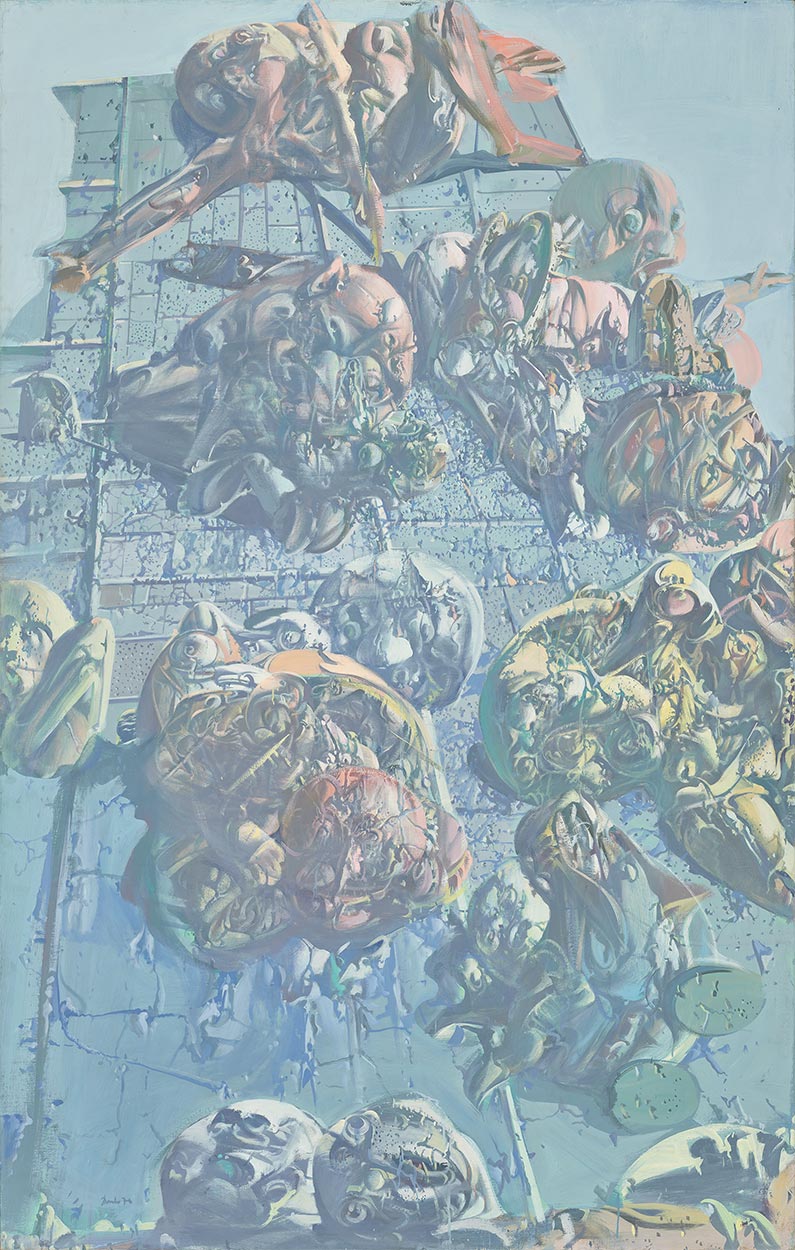 Dado’s painting: Les Anges lures, 1970