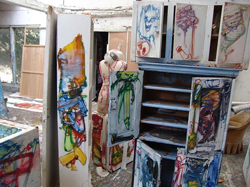 Dado’s studio in February 2009