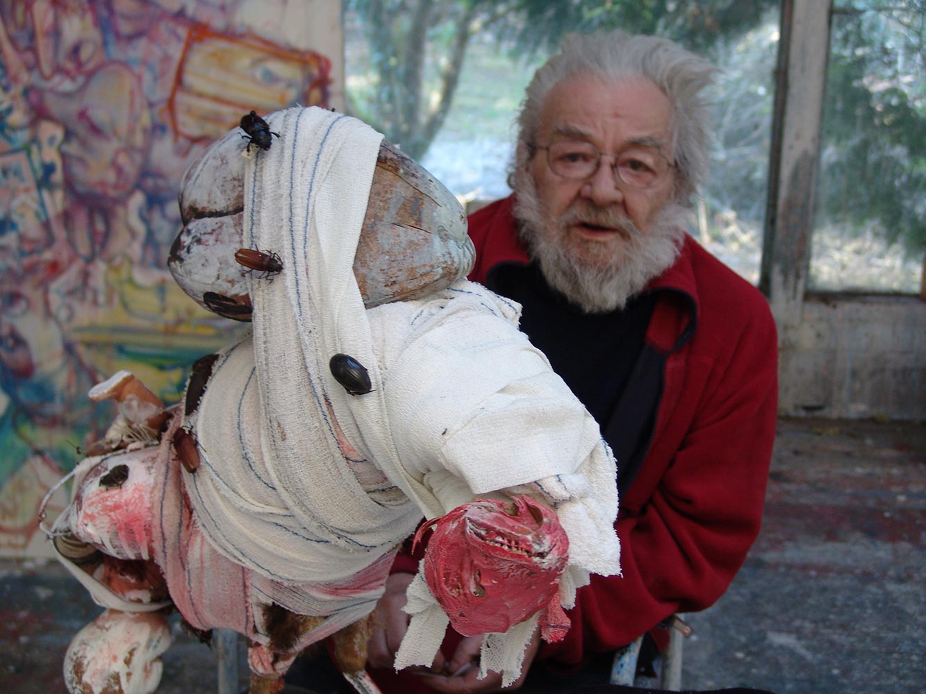 Dado at his studio in March 2009