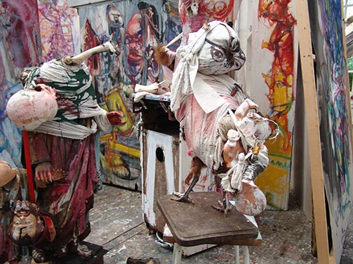 Dado’s studio in April 2009