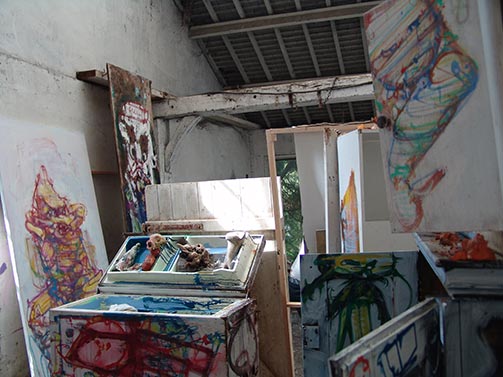 Dado’s studio in April 2009