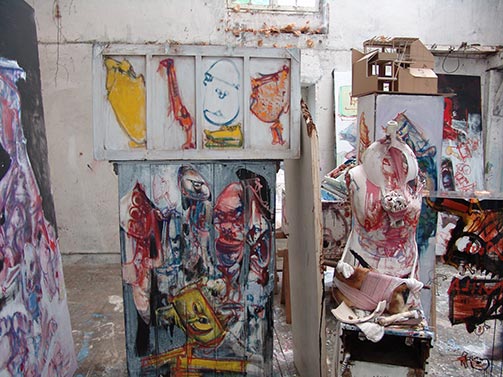 Dado’s studio in July 2009