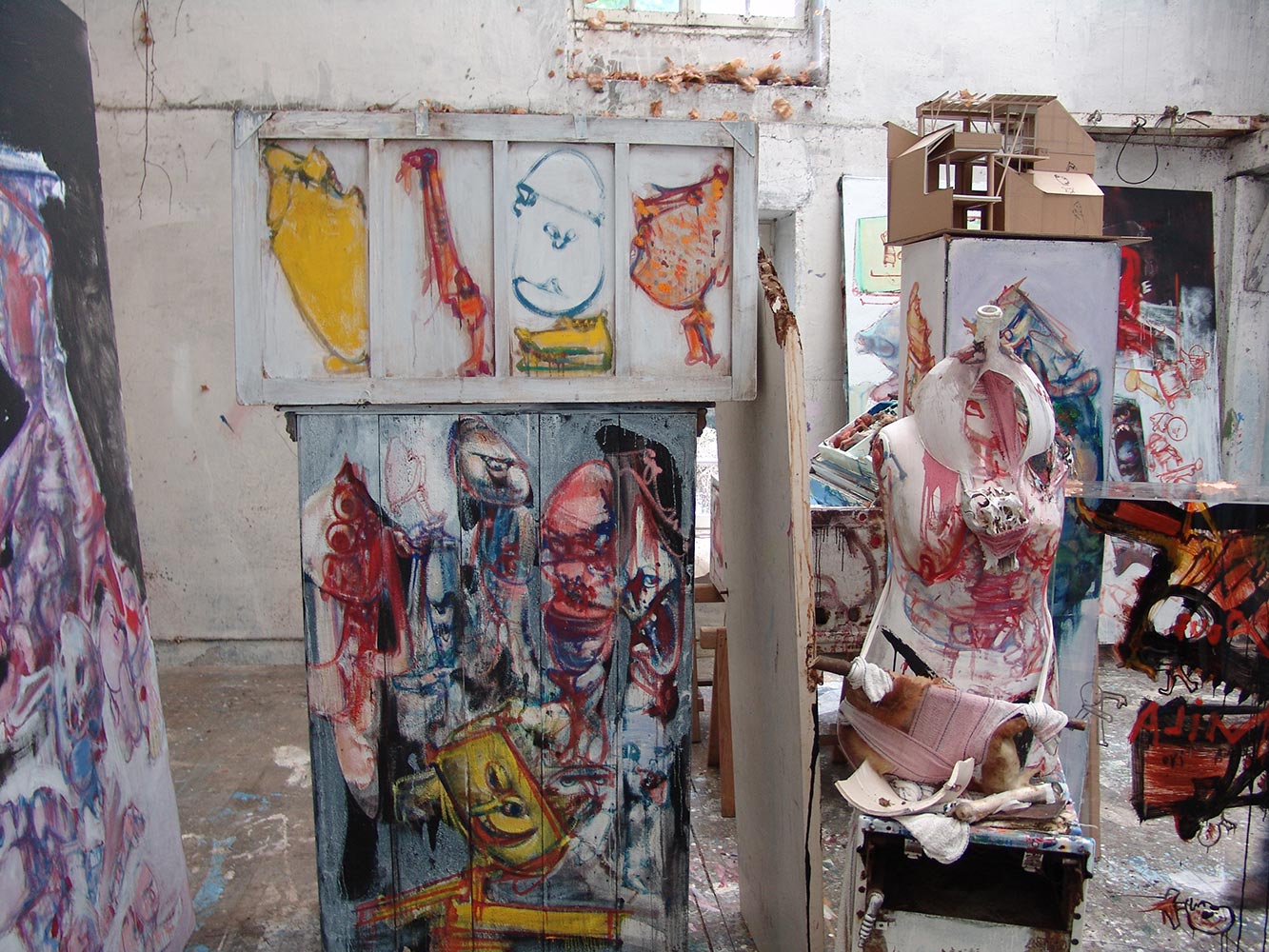 Dado’s studio in 2009