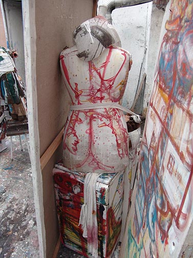 Dado’s studio in September 2009