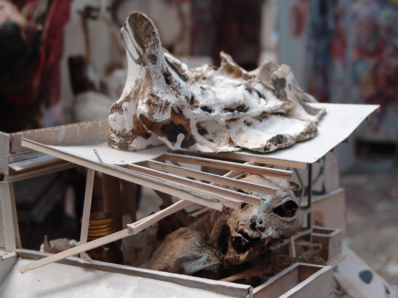 Sculpture at Dado’s studio in 2009