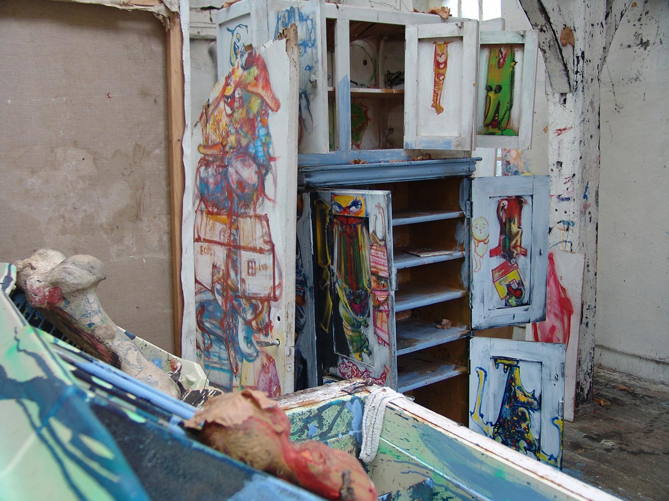 Dado’s studio in 2009