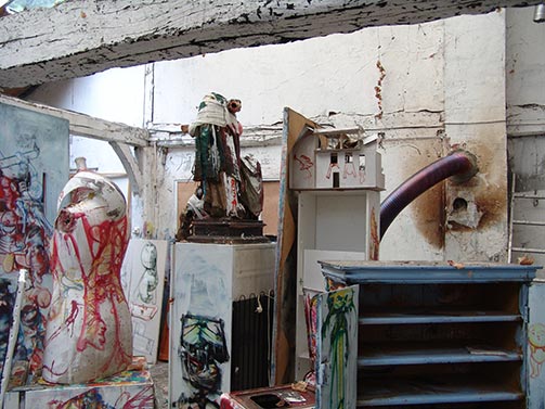 Dado’s studio in March 2010