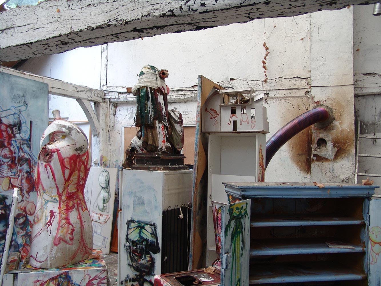 Dado’s studio in 2010