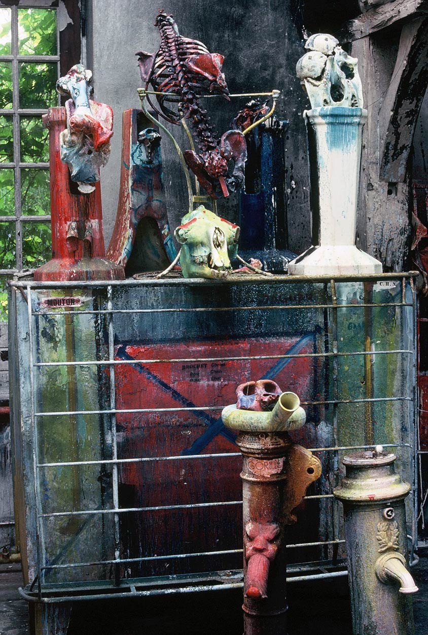 Sculptures at Dado’s studio in 1989