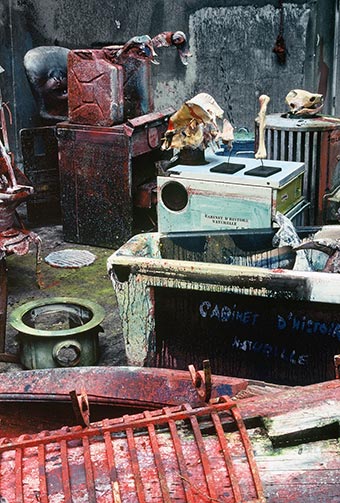 Sculptures at Dado’s studio in 1989.