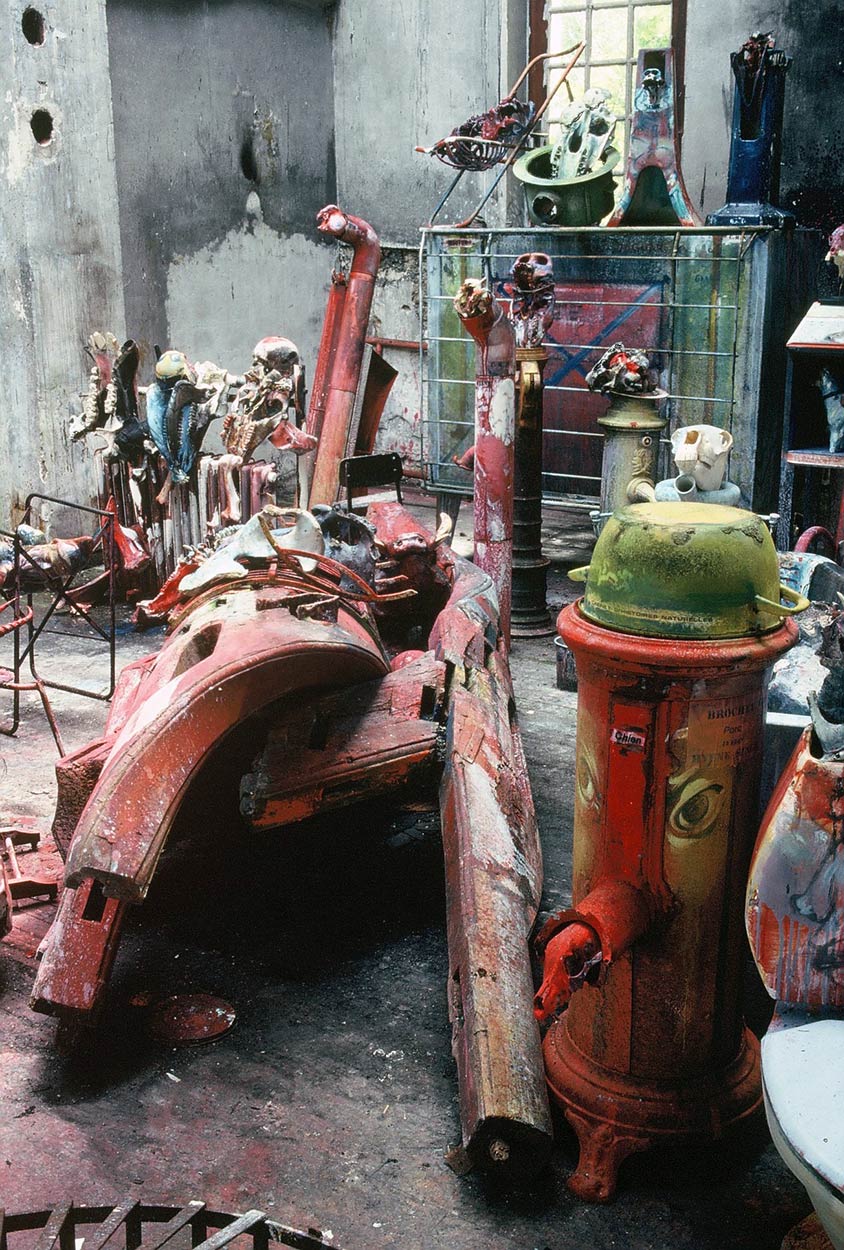 Sculptures dans l’atelier de Dado en 1989