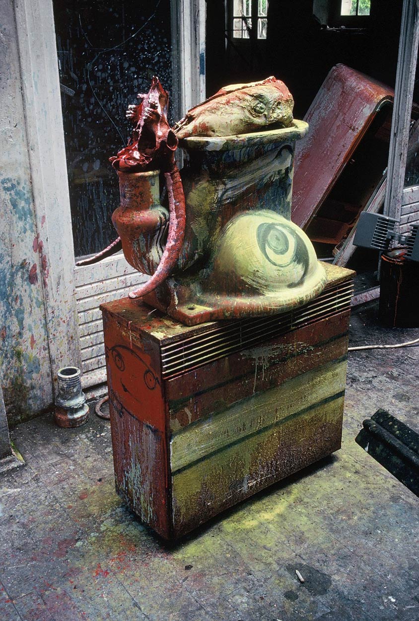 Sculptures at Dado’s studio in 1989