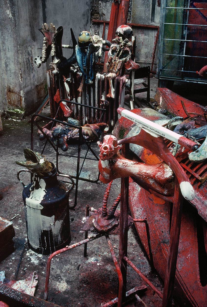 Sculptures at Dado’s studio in 1989