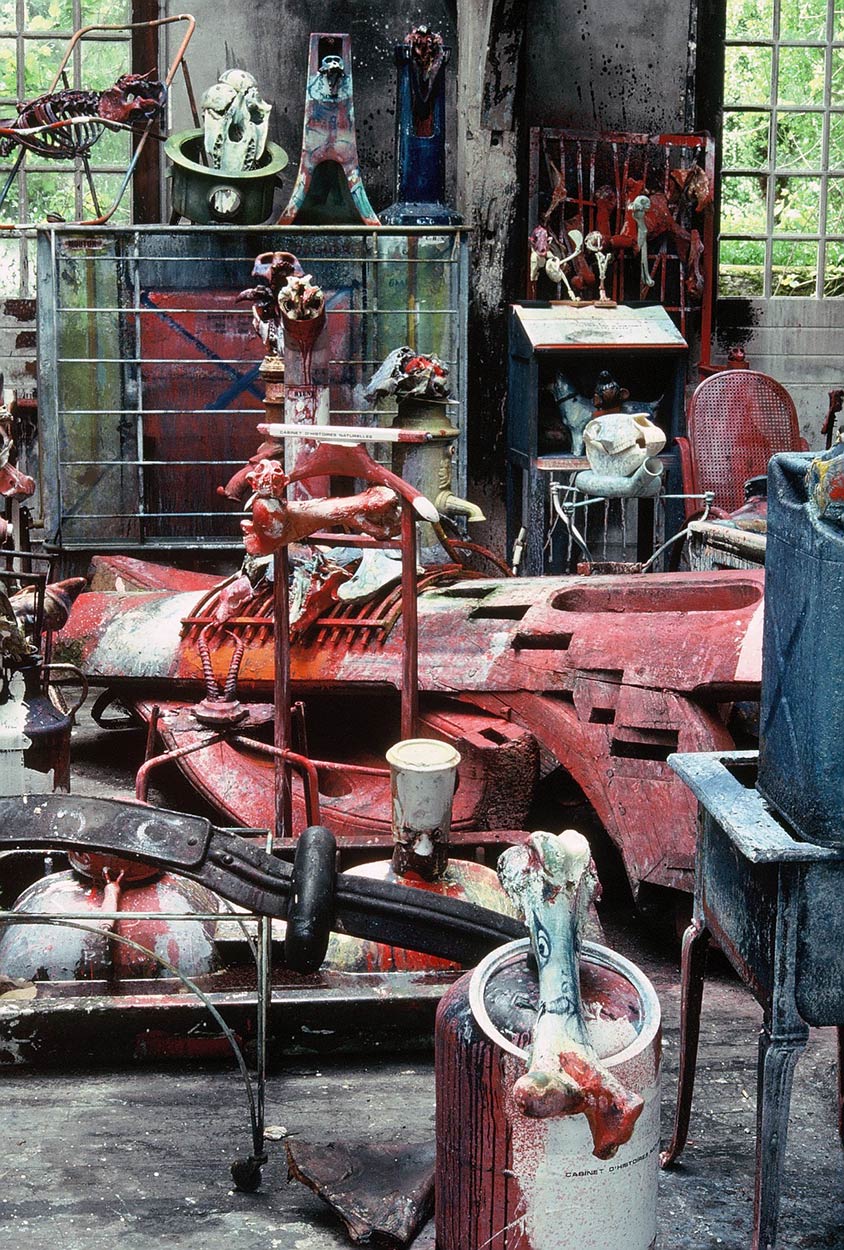 Sculptures at Dado’s studio in 1989