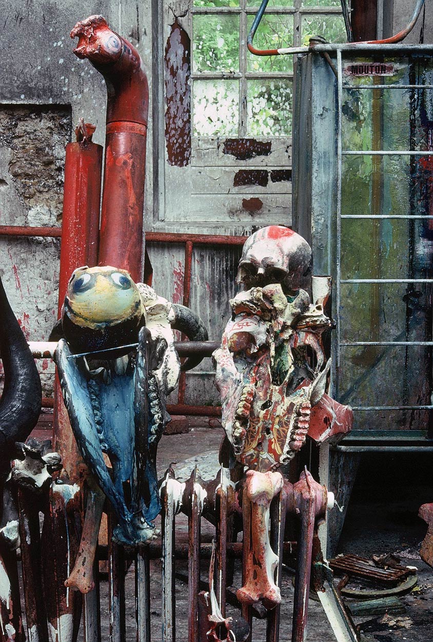 Sculptures at Dado’s studio in 1989