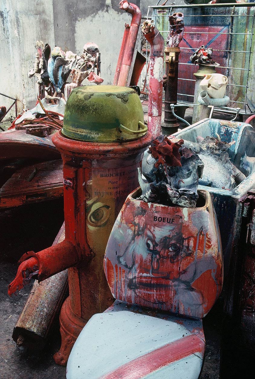 Sculptures at Dado’s studio in 1989