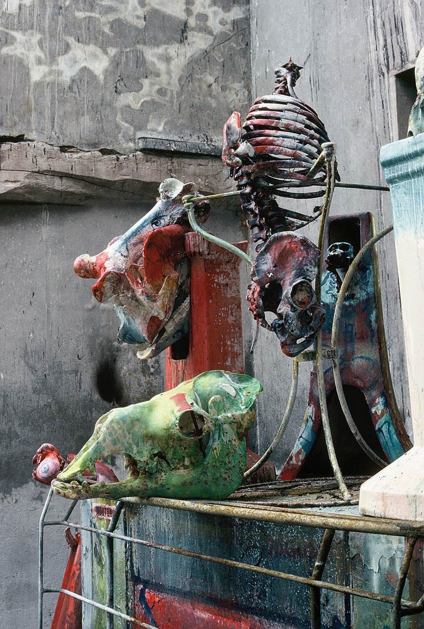 Sculptures at Dado’s studio in 1989