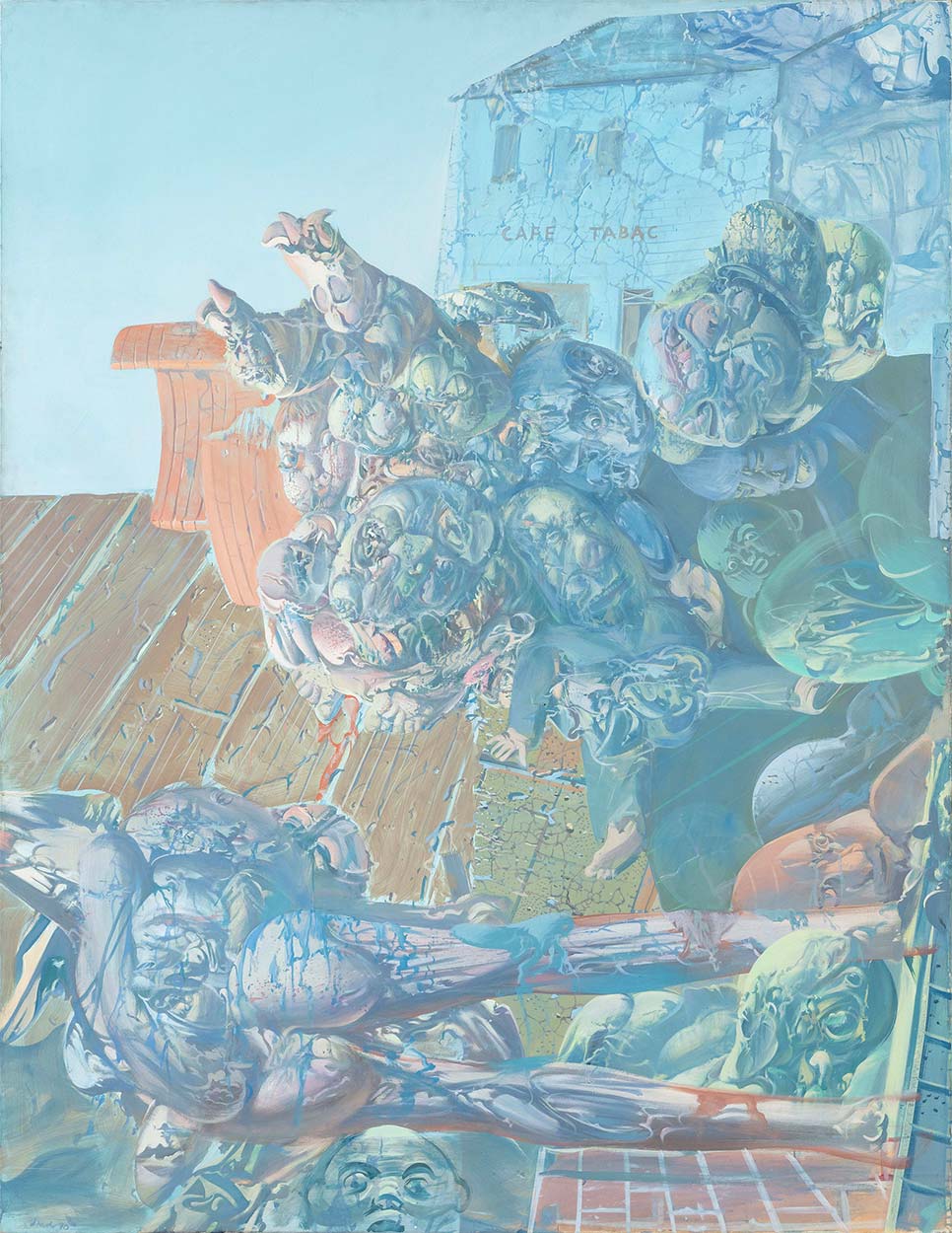 Dado’s painting: Café-tabac, 1970