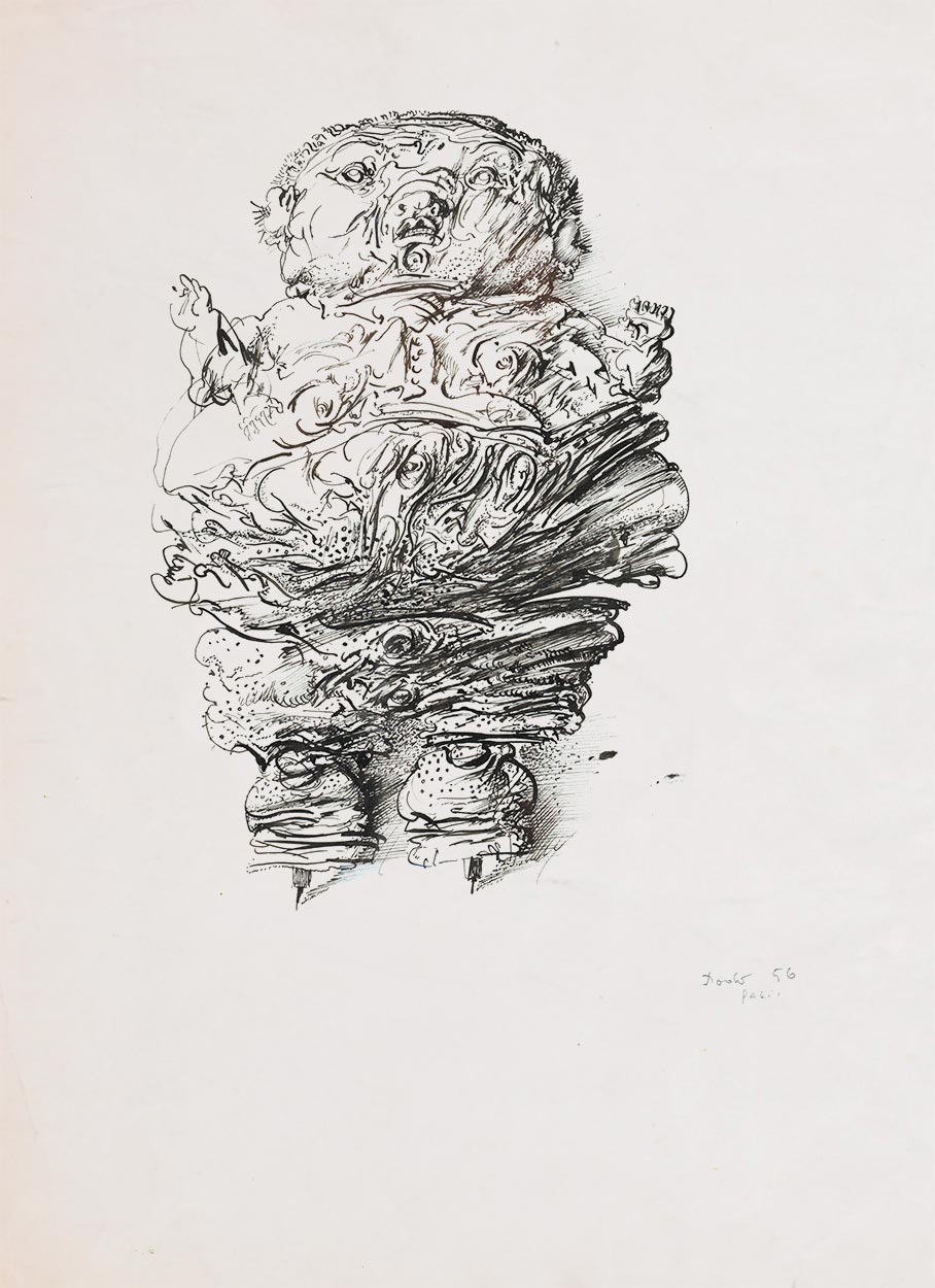 Dadov crtež: Bez naslova, 1956