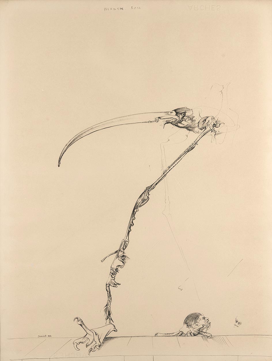 Dado : Flamant rose, 1968
