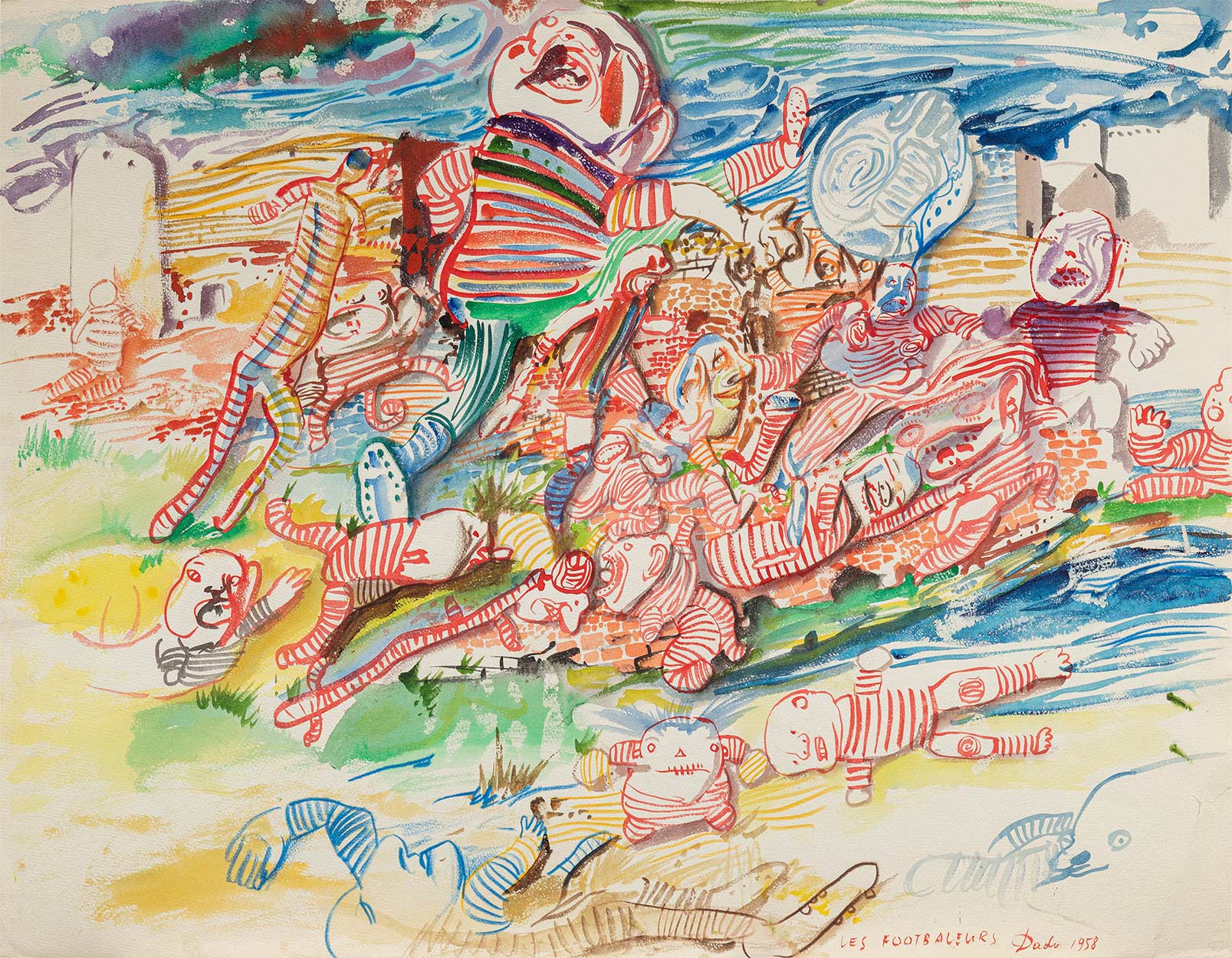 Dado : Les Footballeurs, 1958