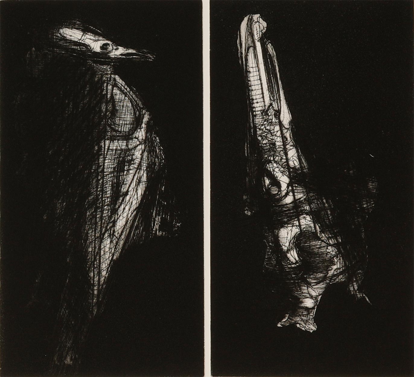 Dado : Gravure sans titre, 1988 (diptyque)