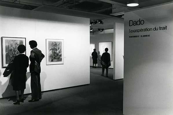 Vernissage de l’exposition « Dado. L’exaspération du trait » au Centre Pompidou