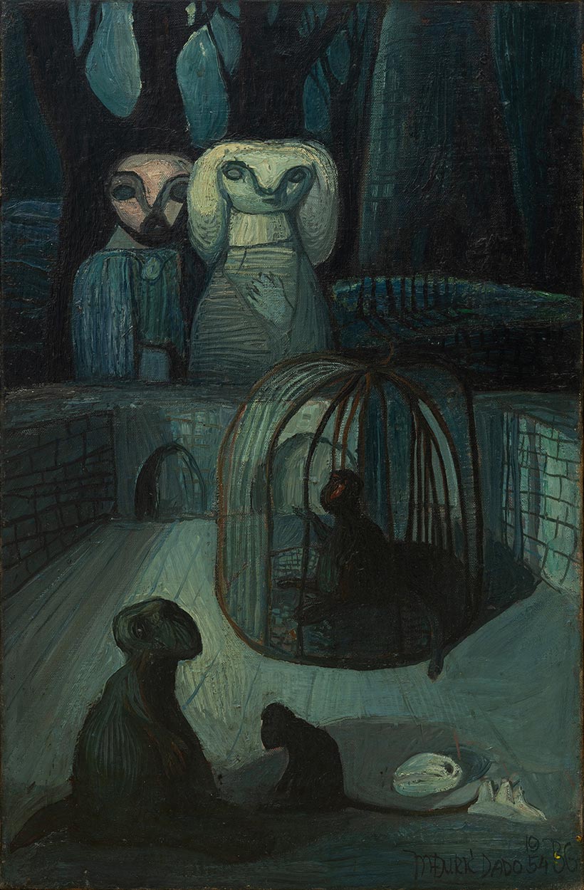 Tableau de Dado : Sans titre, 1954