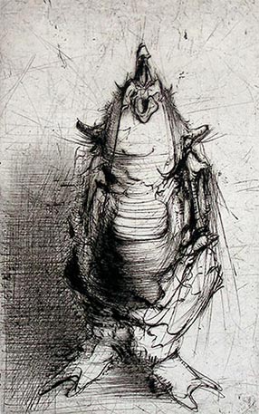 Gravure de Dado : Buffon, 1986