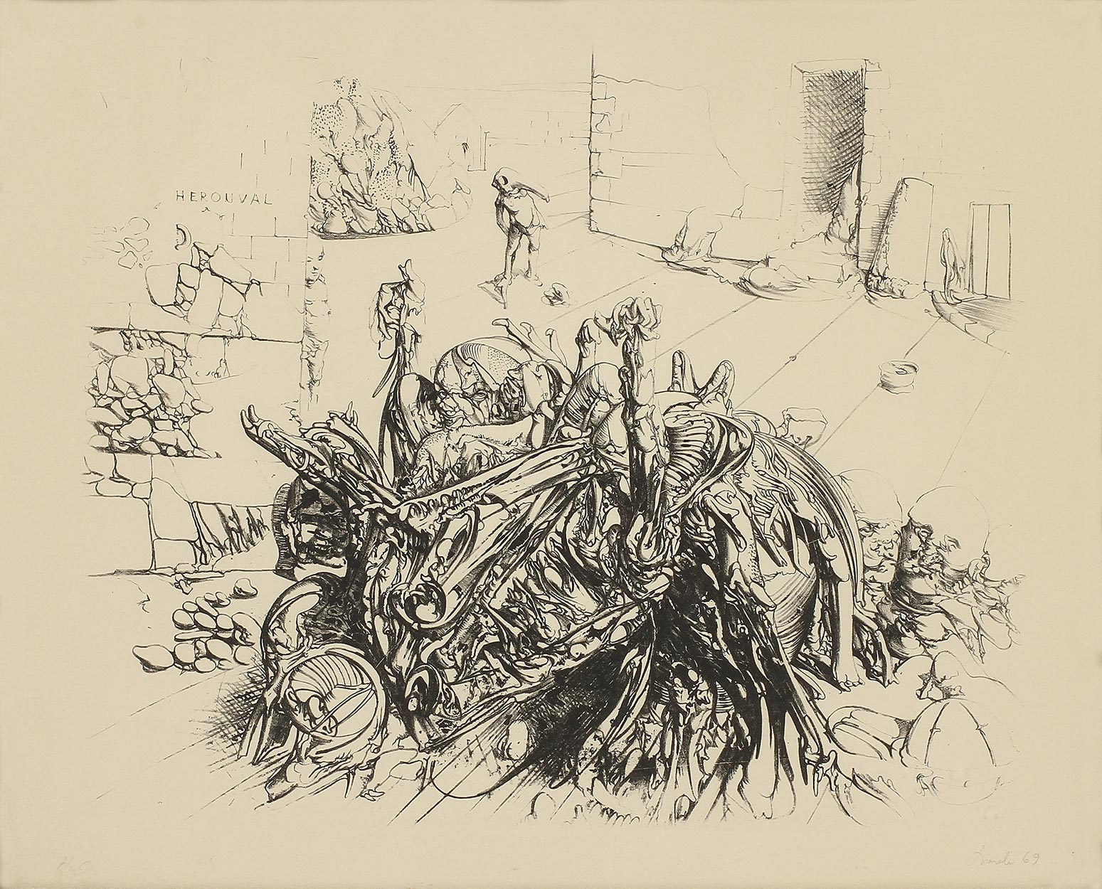 Lithographie sans titre, 1969