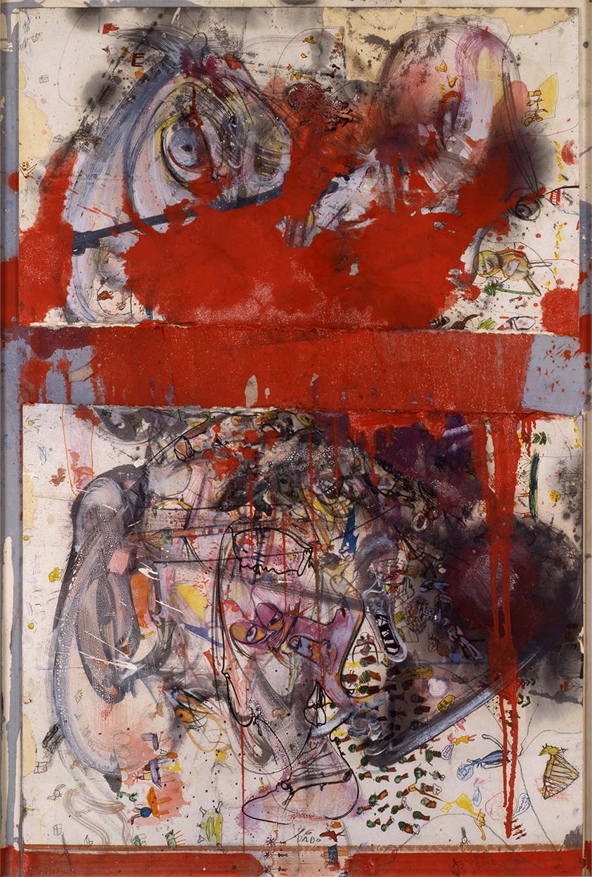 Collage de Dado : La M&eacute;chante Petite Fille, collaboration, 1996